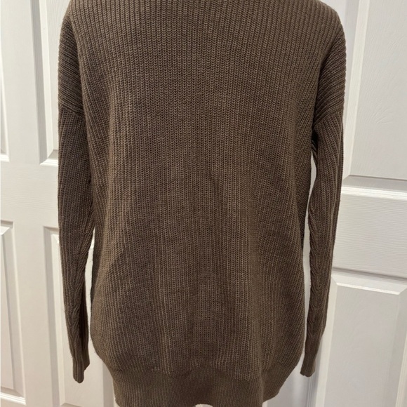 Mossimo Women’s Brown Ribbed Cardigan Size Medium Comfy Business Office Travel‎ - Picture 3 of 6